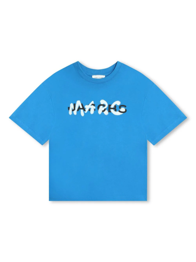 Shop Marc Jacobs T-shirt Con Stampa In Light Blue