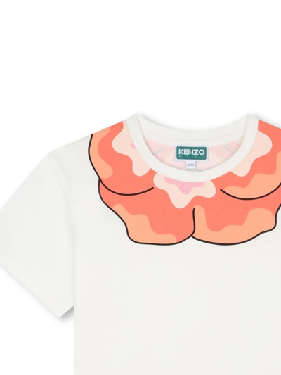 Shop Kenzo T-shirt Boke-flower In White