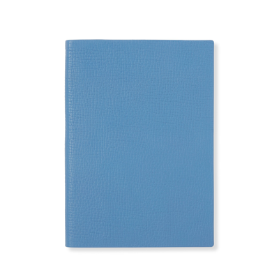 Shop Smythson Soho Notebook In Ludlow In Nile Blue