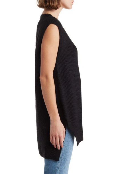 Shop Vince Camuto Shaker Stitch Sweater Vest In Black