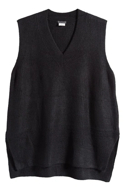 Shop Vince Camuto Shaker Stitch Sweater Vest In Black