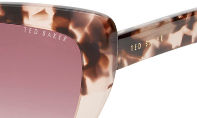 Ted Baker 55mm Cat Eye Sunglasses In Blush Tortoise