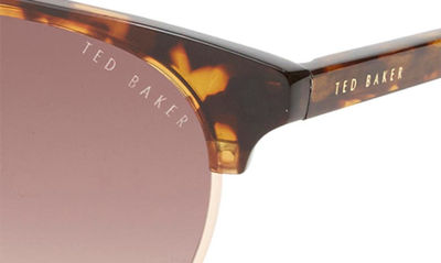 Ted Baker 54mm Round Sunglasses In Tortoise