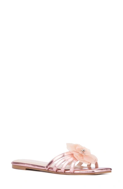 Shop Fashion To Figure Shayla Slide Sandal In Baby Pink