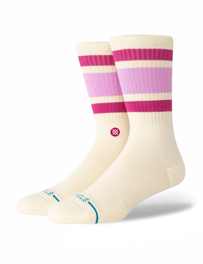 Shop Stance Boyd Crew Sock In Pink