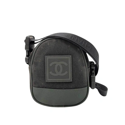 Pre-owned Chanel Sport Line Black Canvas Shopper Bag ()