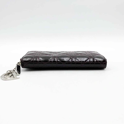 Shop Dior Lady  Purple Leather Wallet  ()