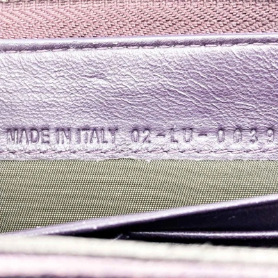 Shop Dior Lady  Purple Leather Wallet  ()