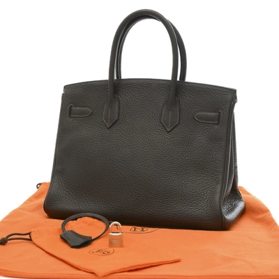 Shop Hermes Hermès Birkin Brown Leather Shopper Bag ()