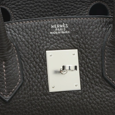 Shop Hermes Hermès Birkin Brown Leather Shopper Bag ()