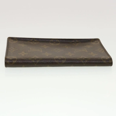 Pre-owned Louis Vuitton Brazza Brown Canvas Wallet  ()