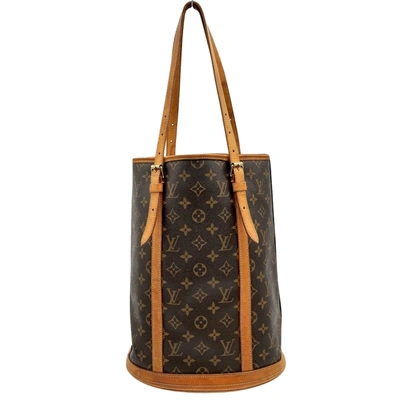 Pre-owned Louis Vuitton Bucket Brown Canvas Shopper Bag ()