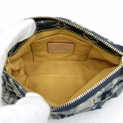 Pre-owned Louis Vuitton Pochette Blue Denim - Jeans Clutch Bag ()