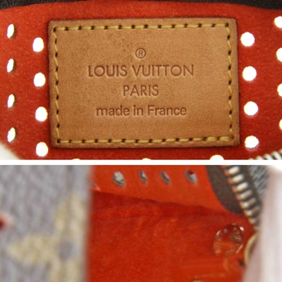 Pre-owned Louis Vuitton Pochette Zippée Brown Canvas Clutch Bag ()