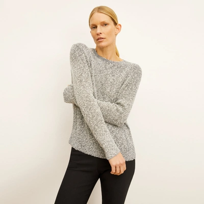 Shop M.m.lafleur The Butler Sweater - Knit Boucle In Black / White