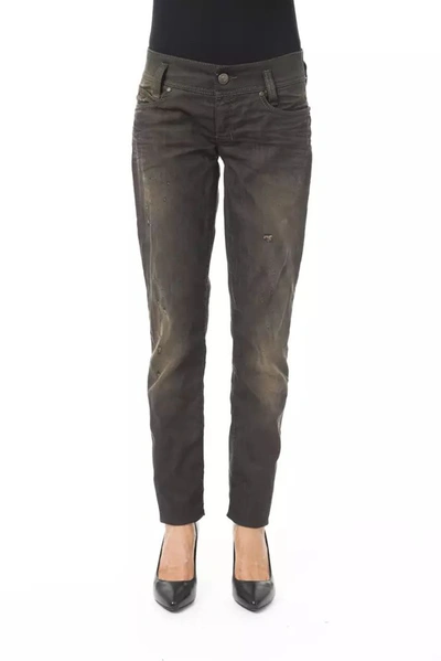 Byblos Cotton Jeans & Women's Pant In Black