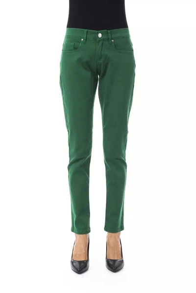 Shop Byblos Cotton Jeans & Women's Pant In Green