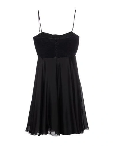 Shop Emporio Armani Short Dress In Black