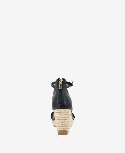 Shop Kenneth Cole Colton Espadrille Wedge Sandal In Black