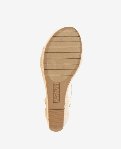 Shop Kenneth Cole Reaction - The Colton Espadrille Wedge Sandal In Natural