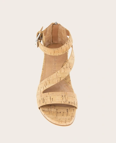 Shop Gentle Souls - Gwen Leather Wedge Sandal In Natural