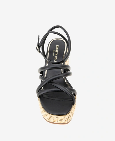 Shop Kenneth Cole Daphne Platform Heeled Sandal In Black