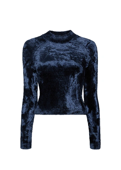 Lapointe Velvet Raglan Long Sleeve Top