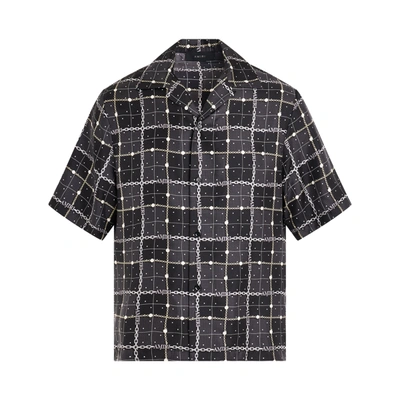 Shop Amiri Charm Check Bowling Shirt