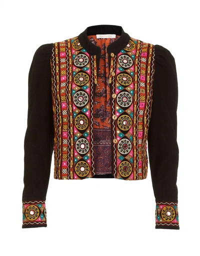 Shop Love The Label Jasmine Jacket In Indira Embroidery In Multi