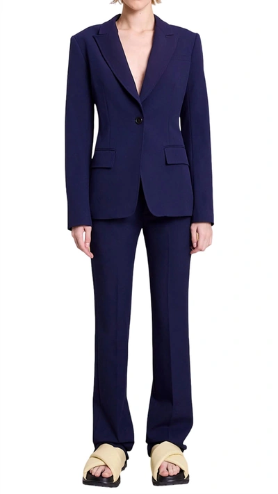 Shop A.l.c Edie Jacket In French Navy In Blue