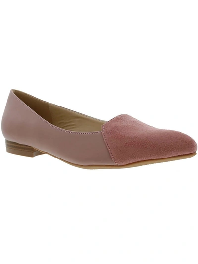 Shop Bellini Flora Womens Faux Leather Pointed Toe Loafers In Pink