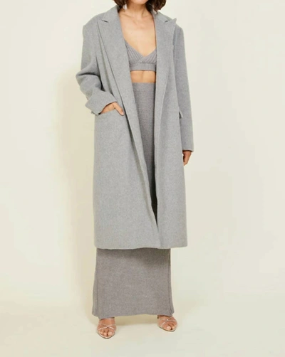 Shop Line And Dot The Sadie Coat In Grey