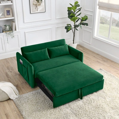 Shop Simplie Fun 55" Modern Convertible Sofa Bed