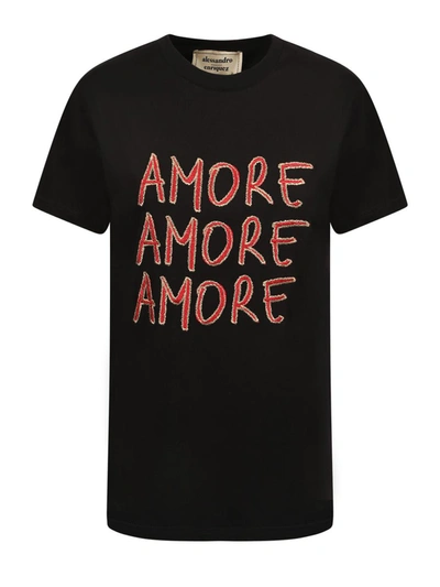 Shop Alessandro Enriquez T-shirts In Black