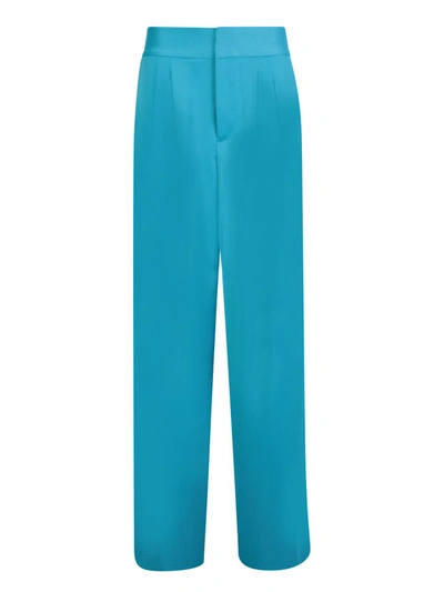 Shop Alice And Olivia Alice + Olivia Trousers In Blue