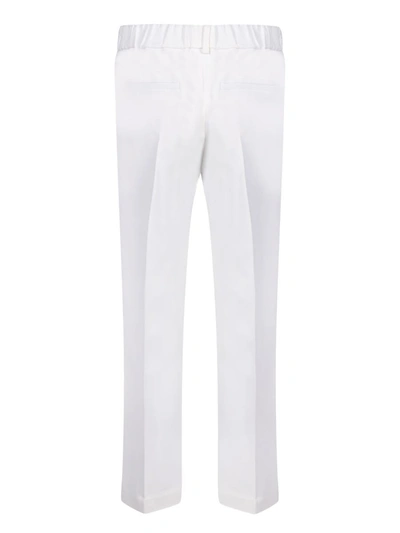 Shop Brunello Cucinelli Trousers In White