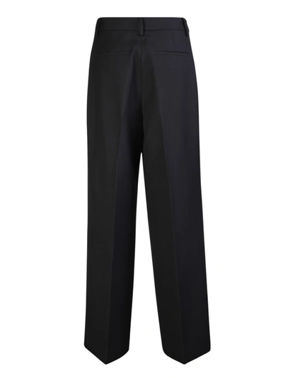 Shop Burberry Trousers In Black