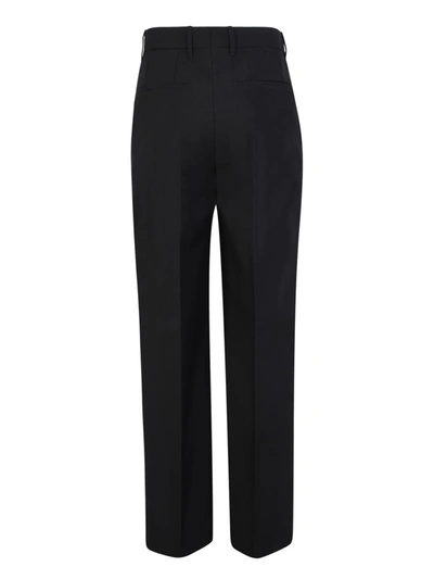 Shop Burberry Trousers In Black