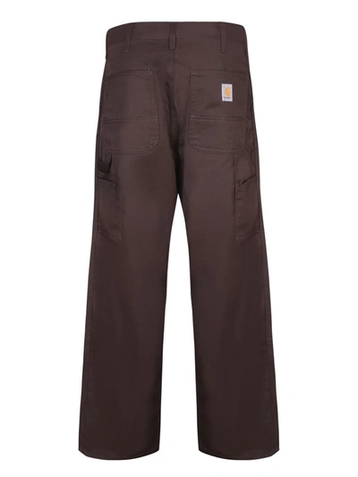 Shop Carhartt Wip Trousers In Brown