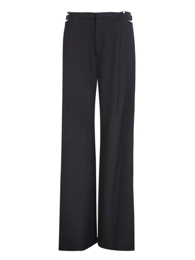 Shop Dion Lee Trousers In Black