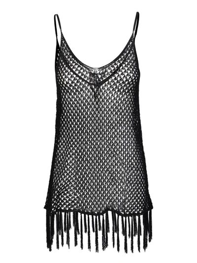 Dodo Bar Or Mesh Black Top In Black