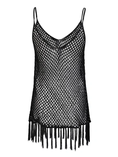 Dodo Bar Or Mesh Black Top In Black