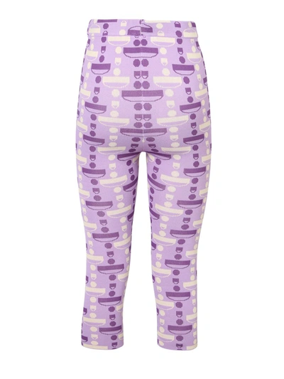Dodo Bar Or Knee-length Knitted Cycling Shorts In Purple