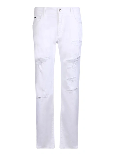 Shop Dolce & Gabbana Jeans In White