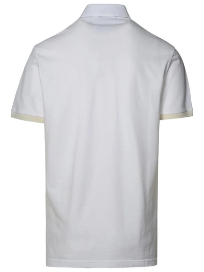 Shop Etro White Cotton Polo Shirt