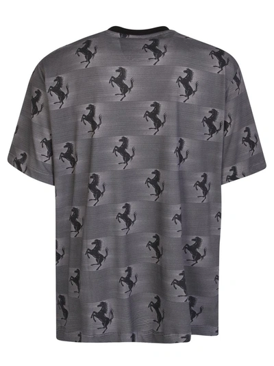 Shop Ferrari T-shirts In Grey
