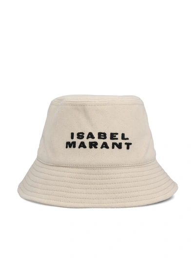Shop Isabel Marant Hats In Ecru/black