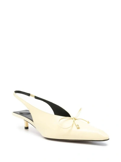 Shop Jacquemus Dorsay Shoes In Pale Yellow