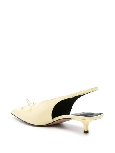 Shop Jacquemus Dorsay Shoes In Pale Yellow