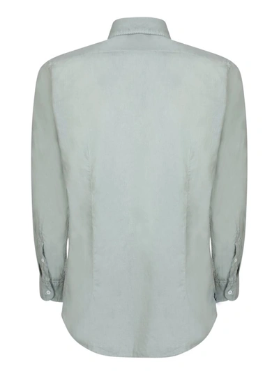 Lardini Mint Green Cotton Shirt In Green